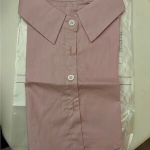 NWT Pink Button-Up Collar Dickey